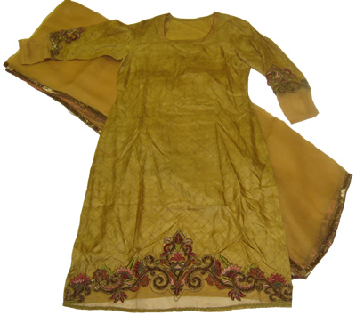 2 Piece Shalwar Kameez (Gold)